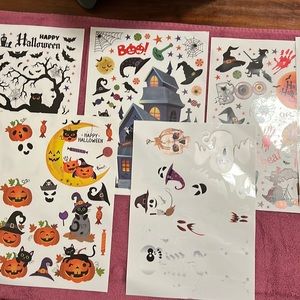 5/$25 👻🎃 set of 6 pages Halloween decorations